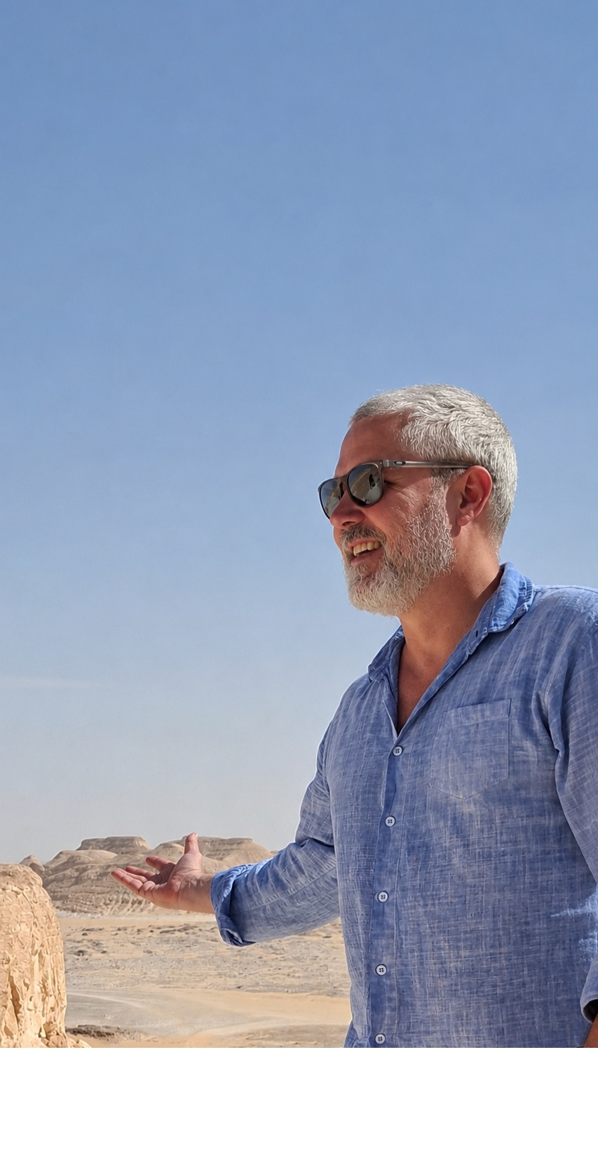 Founder portrait in the desert